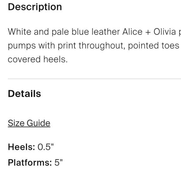 Alice+Olivia blue and white pumps size 39 - Picture 3 of 3